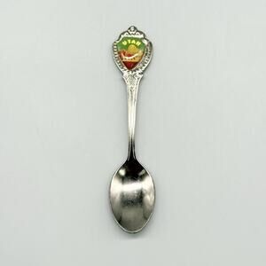 Utah Enamel Silver Japan Vintage Souvenir Spoon 3.5"